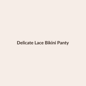 Delicate Lace Bikini Panty