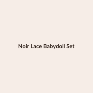 Noir Lace Babydoll Set