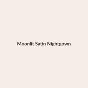 Moonlit Satin Nightgown