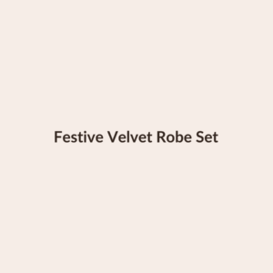 Festive Velvet Robe Set